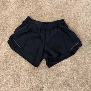 Black Lululemon running shorts
